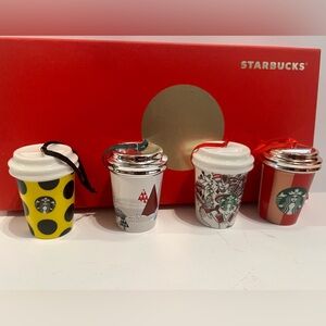 Starbucks Holiday Ornaments 2015-2018